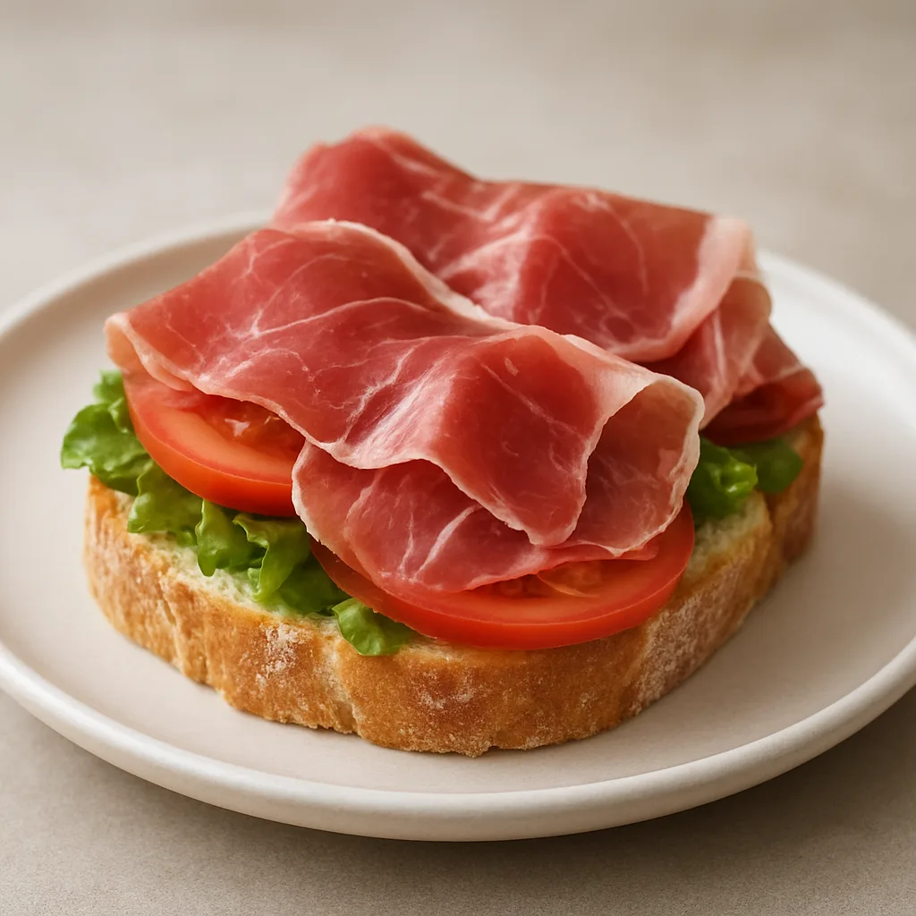 Pan con jamón
