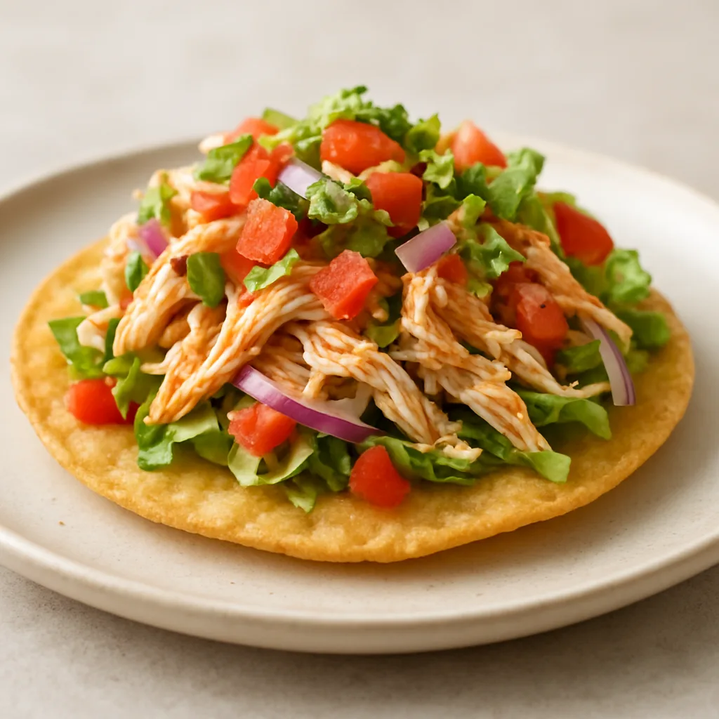 Tostadas con pechuga
